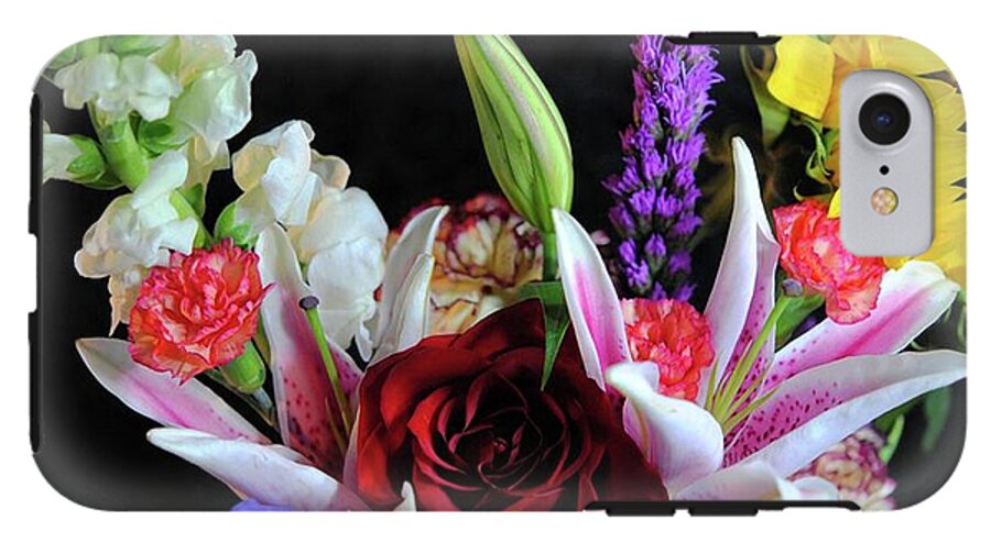 Red Rose Mixed Bouquet - Phone Case