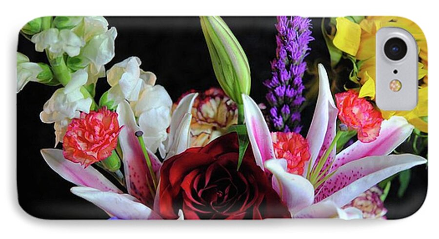 Red Rose Mixed Bouquet - Phone Case