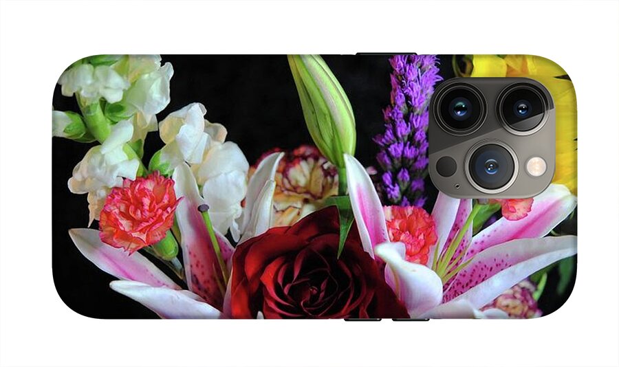 Red Rose Mixed Bouquet - Phone Case