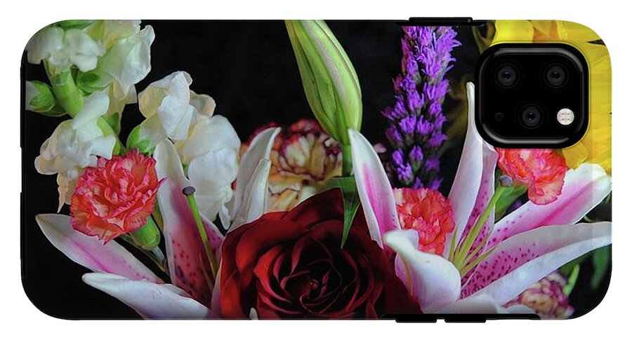 Red Rose Mixed Bouquet - Phone Case