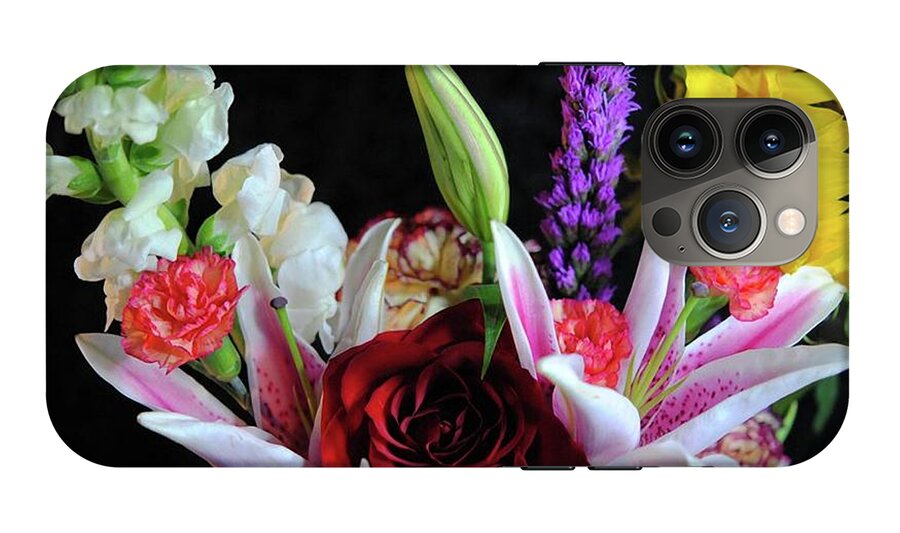 Red Rose Mixed Bouquet - Phone Case