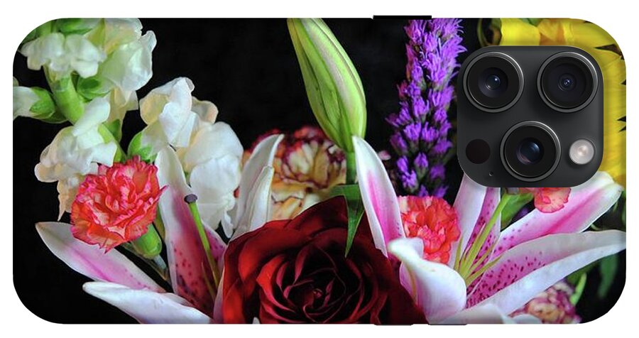 Red Rose Mixed Bouquet - Phone Case