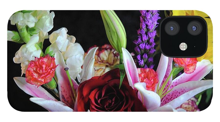 Red Rose Mixed Bouquet - Phone Case
