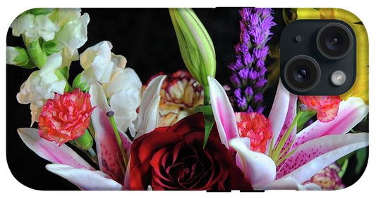 Red Rose Mixed Bouquet - Phone Case
