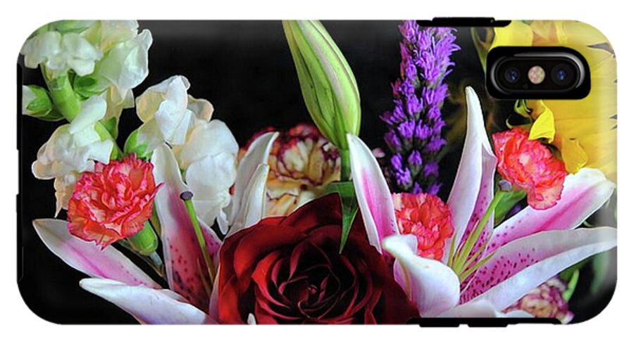 Red Rose Mixed Bouquet - Phone Case