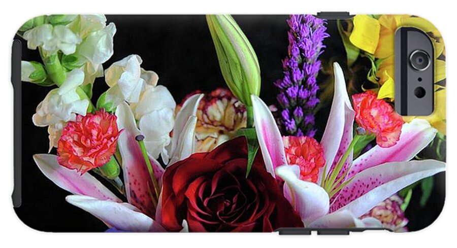 Red Rose Mixed Bouquet - Phone Case