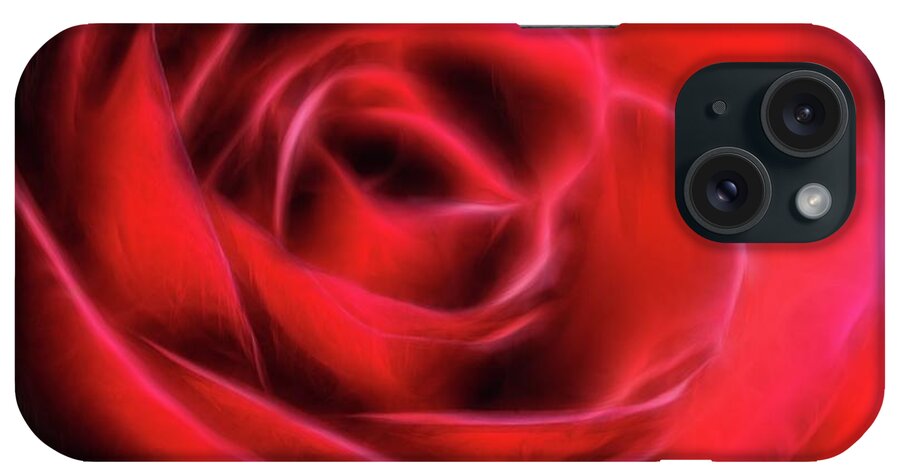 Red Rose Stylized - Phone Case