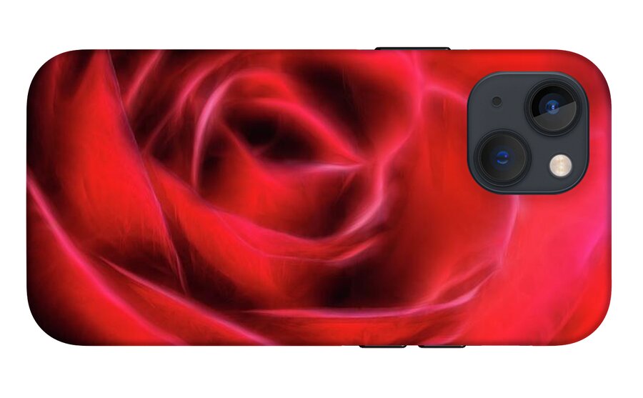 Red Rose Stylized - Phone Case
