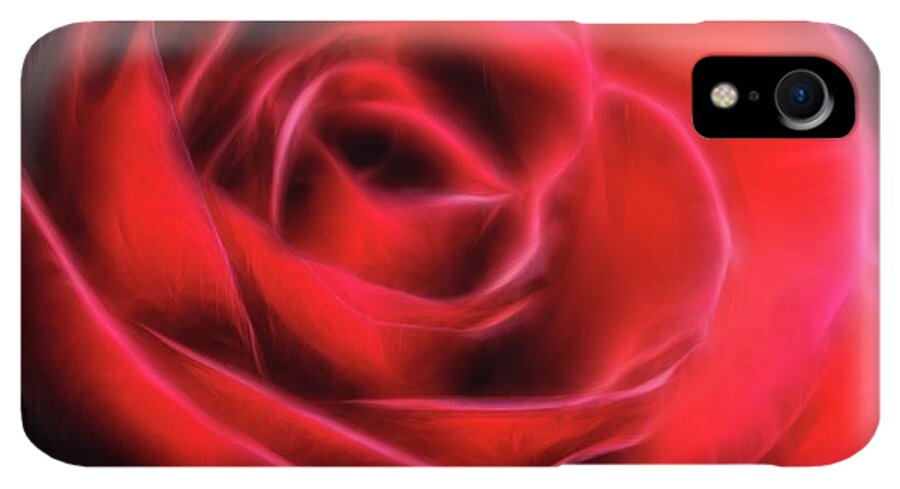 Red Rose Stylized - Phone Case