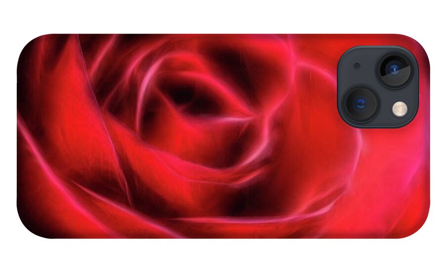 Red Rose Stylized - Phone Case