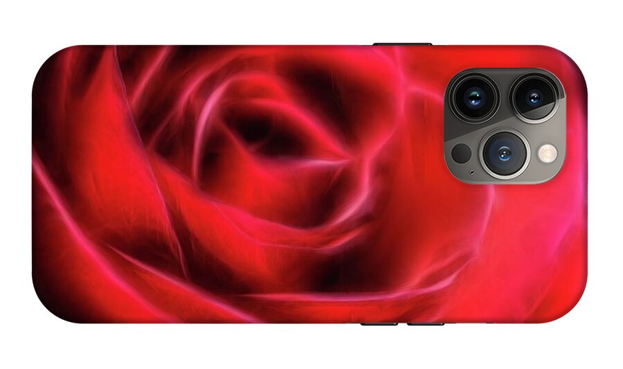 Red Rose Stylized - Phone Case