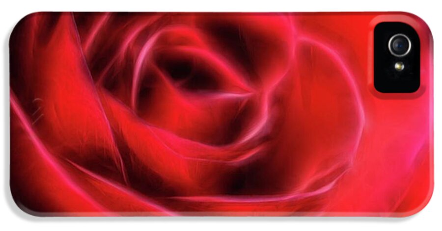 Red Rose Stylized - Phone Case