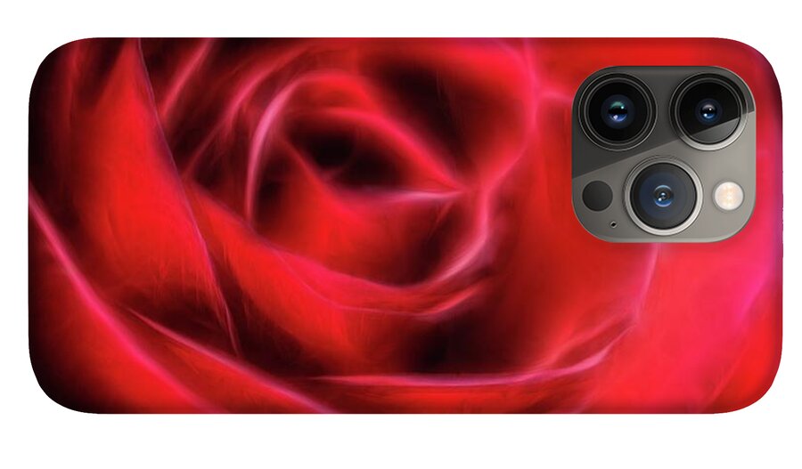 Red Rose Stylized - Phone Case