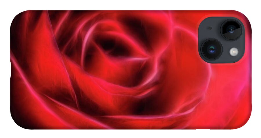 Red Rose Stylized - Phone Case