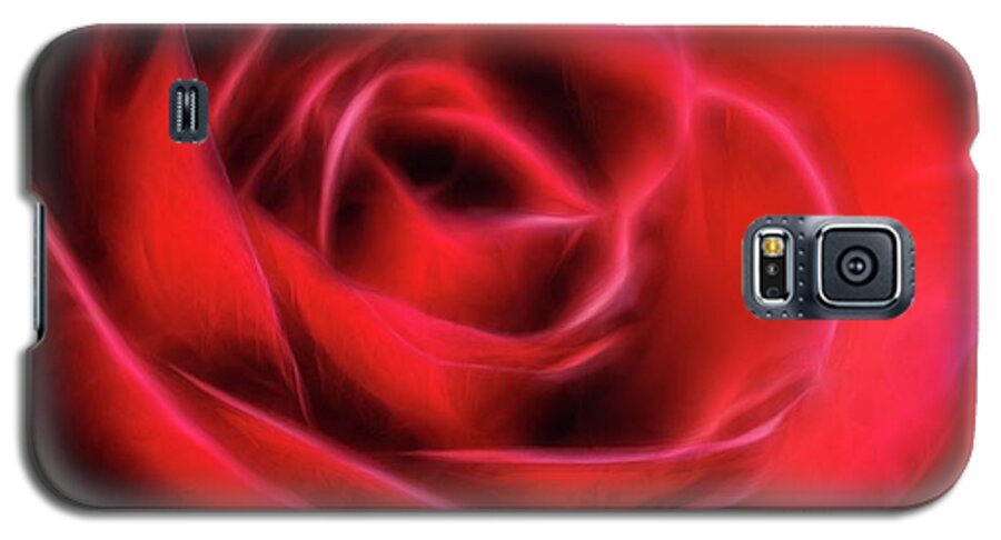 Red Rose Stylized - Phone Case