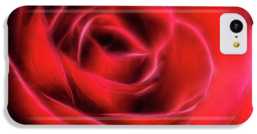 Red Rose Stylized - Phone Case