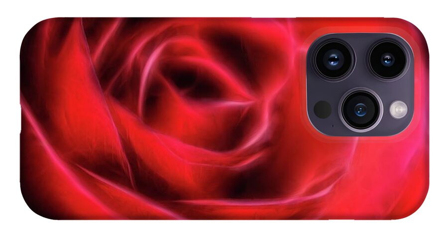 Red Rose Stylized - Phone Case