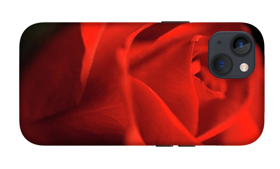 Red Rose With Veins - Phone Case