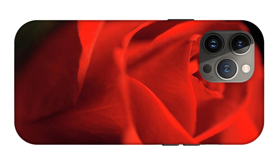 Red Rose With Veins - Phone Case