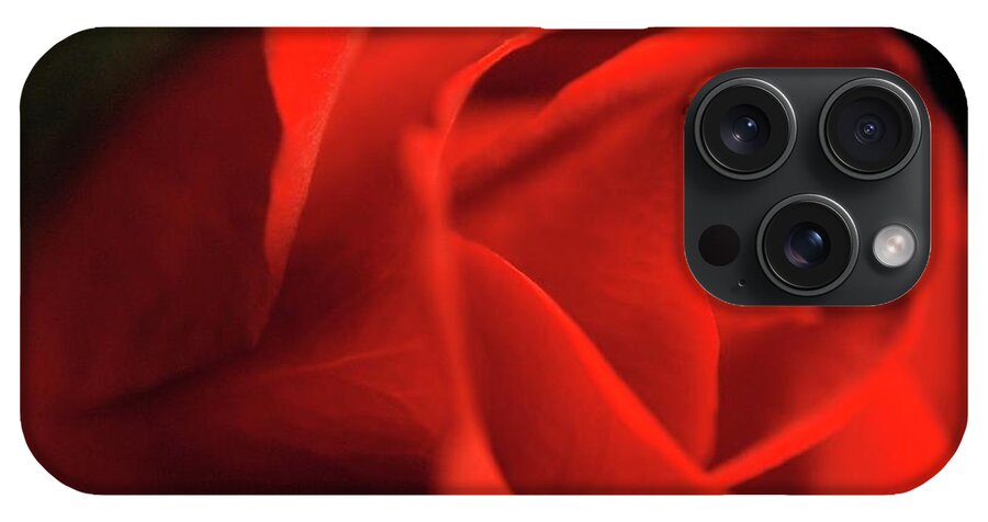 Red Rose With Veins - Phone Case