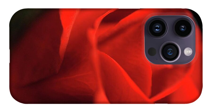 Red Rose With Veins - Phone Case