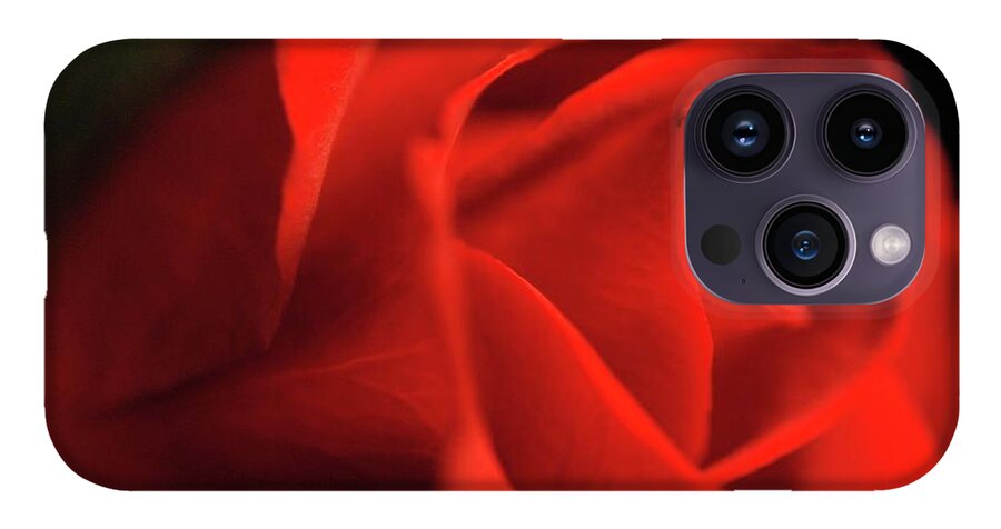 Red Rose With Veins - Phone Case