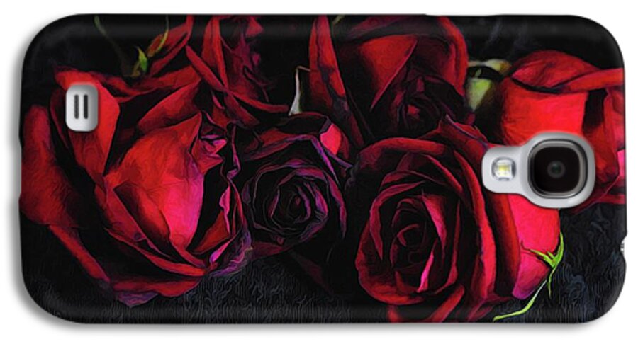 Red Roses Black Velvet - Phone Case