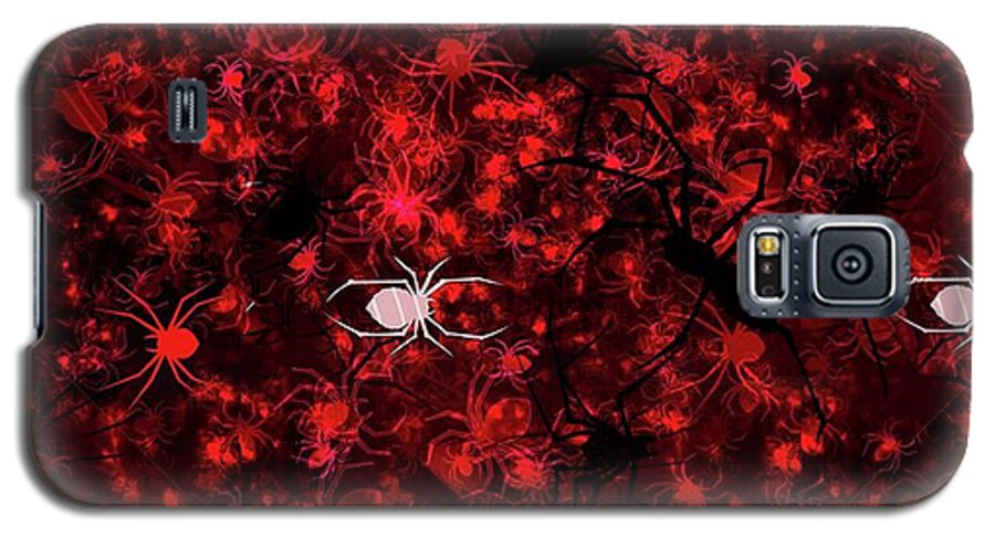 Red Spider Bokeh Pattern - Phone Case