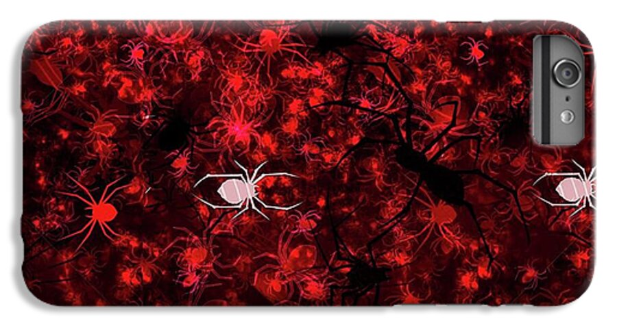 Red Spider Bokeh Pattern - Phone Case