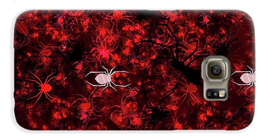 Red Spider Bokeh Pattern - Phone Case