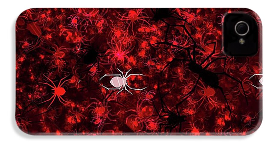 Red Spider Bokeh Pattern - Phone Case