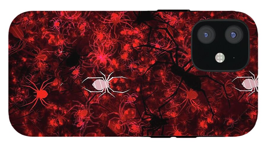 Red Spider Bokeh Pattern - Phone Case