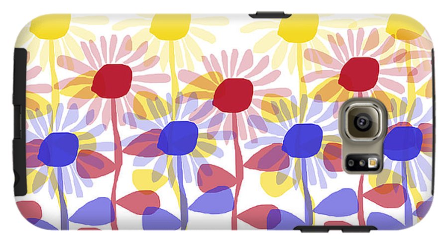 Red Yellow and Blue Sunflowers - Phone Case