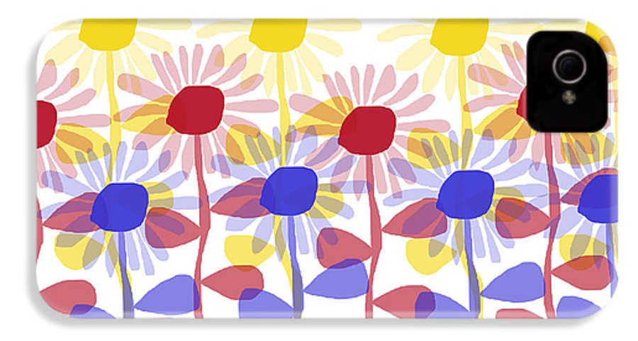 Red Yellow and Blue Sunflowers - Phone Case