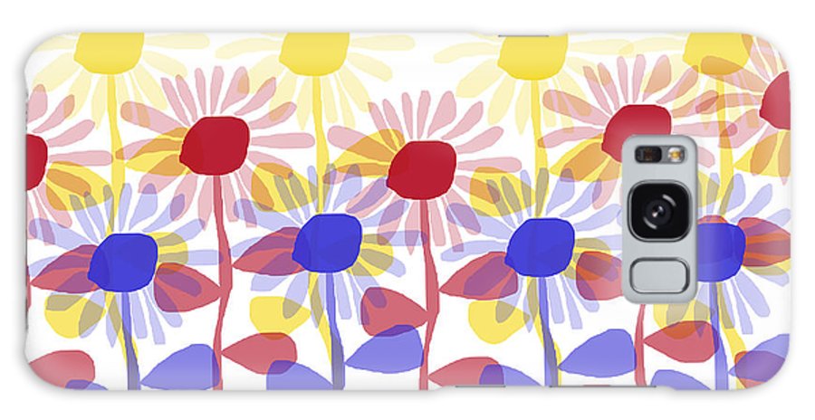Red Yellow and Blue Sunflowers - Phone Case