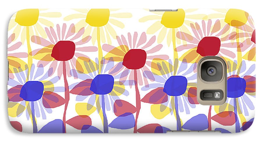 Red Yellow and Blue Sunflowers - Phone Case