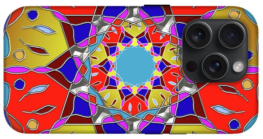 Red Yellow Blue Mandala - Phone Case