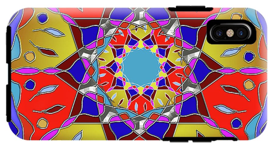 Red Yellow Blue Mandala - Phone Case
