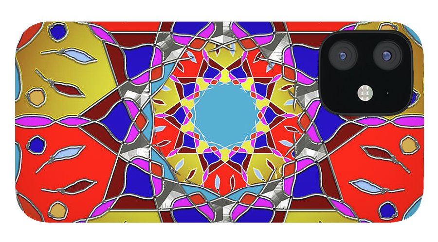 Red Yellow Blue Mandala - Phone Case