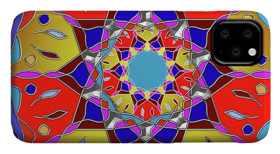 Red Yellow Blue Mandala - Phone Case