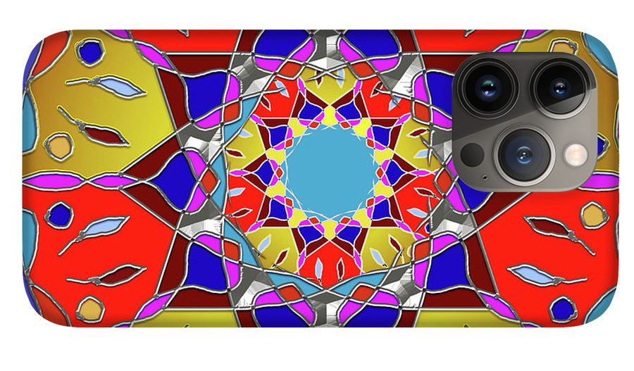 Red Yellow Blue Mandala - Phone Case