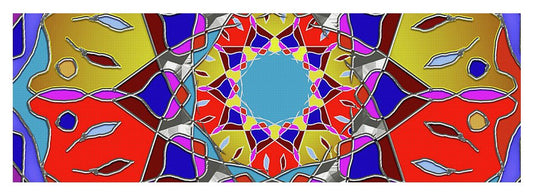 Red Yellow Blue Mandala - Yoga Mat