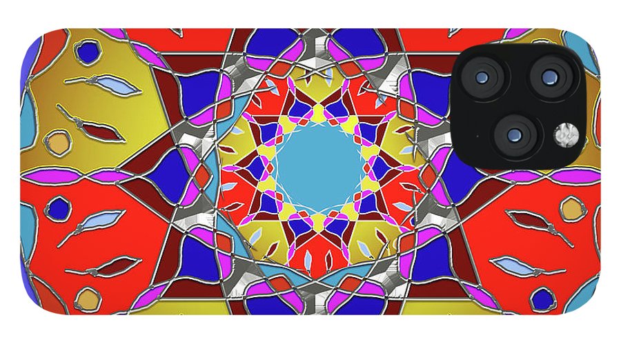 Red Yellow Blue Mandala - Phone Case