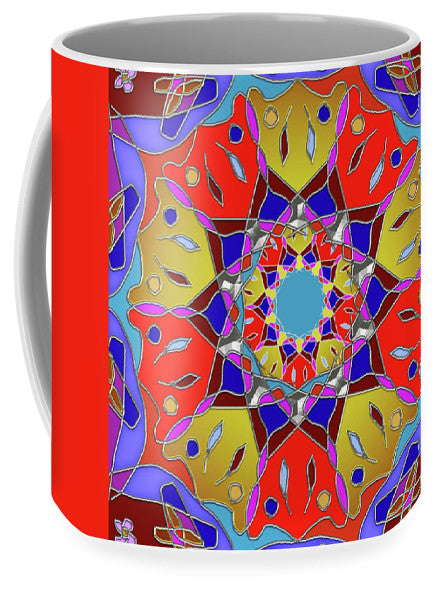 Red Yellow Blue Mandala - Mug