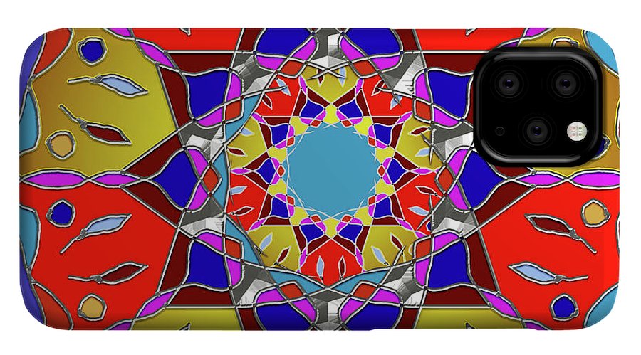 Red Yellow Blue Mandala - Phone Case