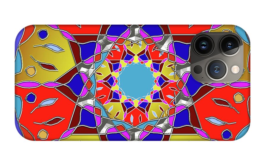 Red Yellow Blue Mandala - Phone Case