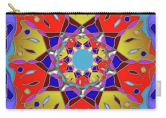 Red Yellow Blue Mandala - Carry-All Pouch