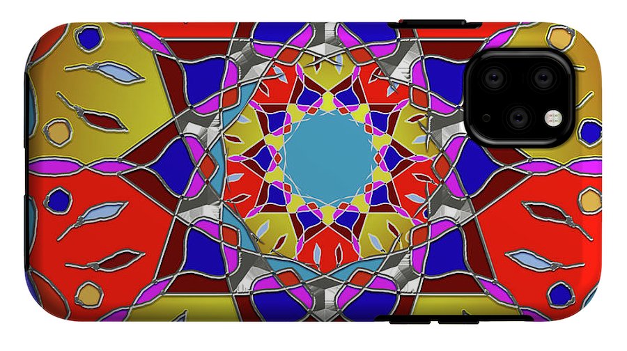 Red Yellow Blue Mandala - Phone Case
