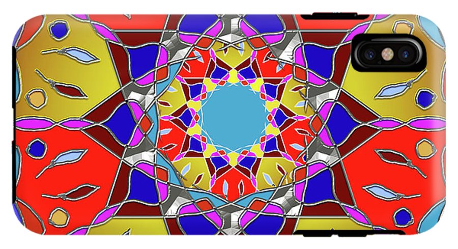 Red Yellow Blue Mandala - Phone Case