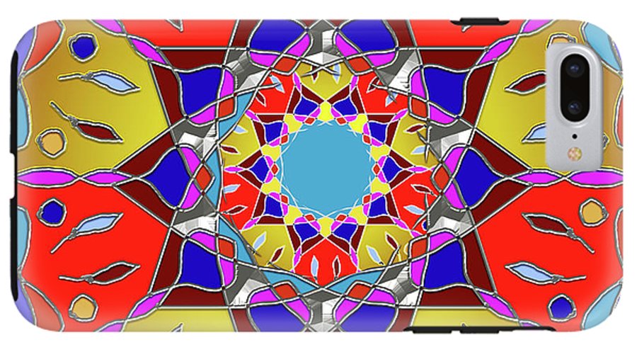 Red Yellow Blue Mandala - Phone Case